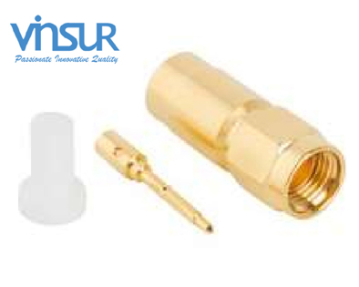 1151103E -- RF CONNECTOR - 50OHMS,SMA MALE, STRAIGHT, SOLDER TYPE, RG401 CABLE